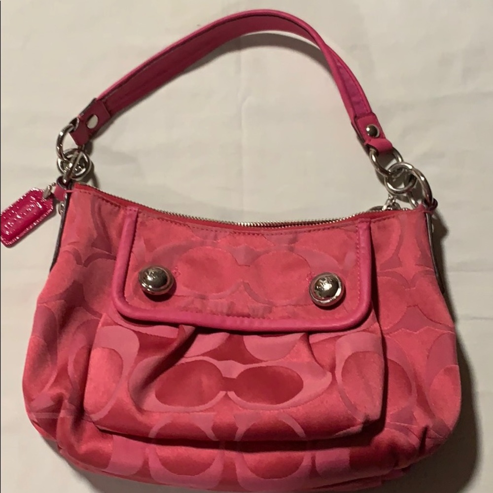 Coach , Poppy pink signature